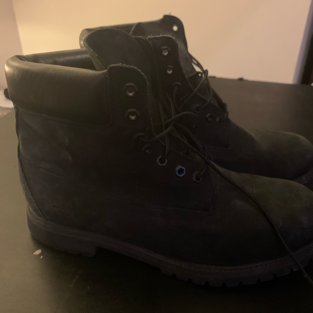 Mens black Timberland boots Sz 12